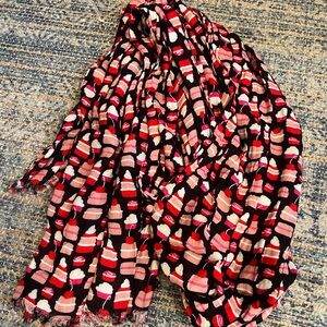 Kate Spade Take The Cake Print Yes Please Scarf